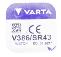 VARTA 11,6mm piles bouton 1,55v                                    SR43