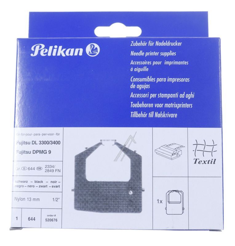 PELIKAN Rubans d`encreur couleur et noir                             520676