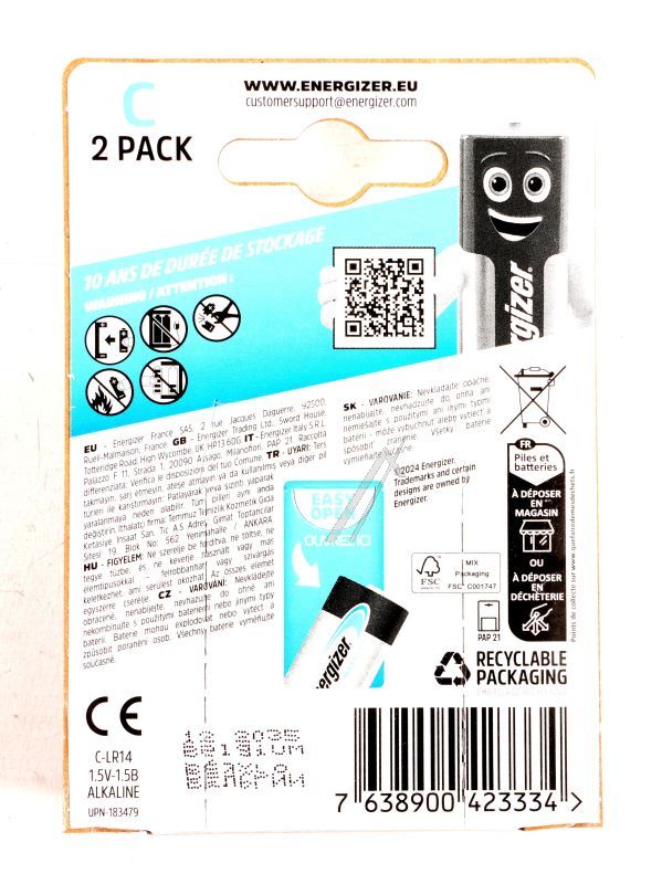 ENERGIZER Batterij baby-c-alkaline                                     E302306504