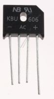 ON SEMICONDUCTOR Bruggelijkrichters                                           GBU6J