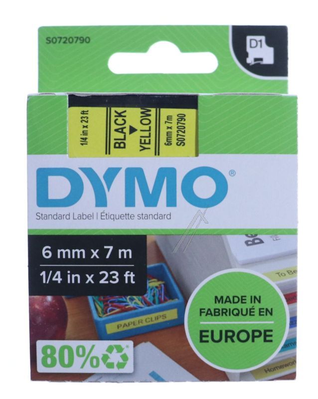 Dymo Rubans d`encreur couleur et noir                             S0720790