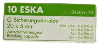 - Glaszekering 5x20mm traag                                    