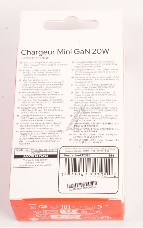VERBATIM Gsm chargeurs de voyage                                      32395