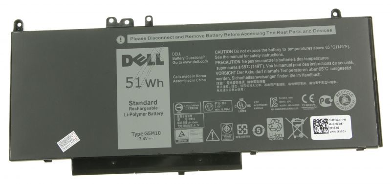 Dell Accus pour pc portable                                       G5M10