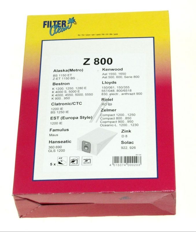 FILTERCLEAN Stofzuigerzakken                                             000034K
