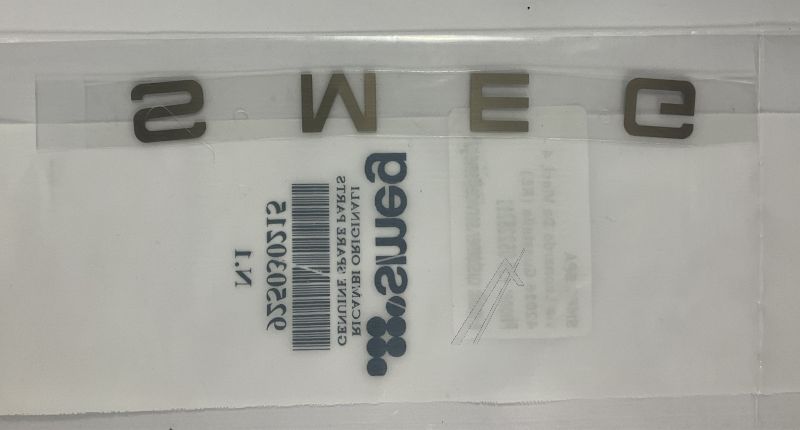 Smeg Plaque signaletique                                          925030215