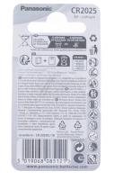Panasonic 3,0v knoopcellen - batterijen                                CR2025L1BP