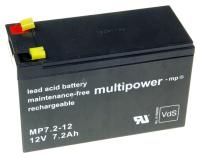 MULTIPOWER 12,0v loodgel accu tot 10ah MP7212