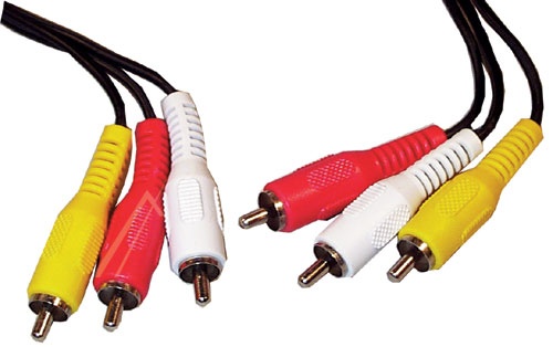 COM 3x cinchstecker/3x cinchstecker                              