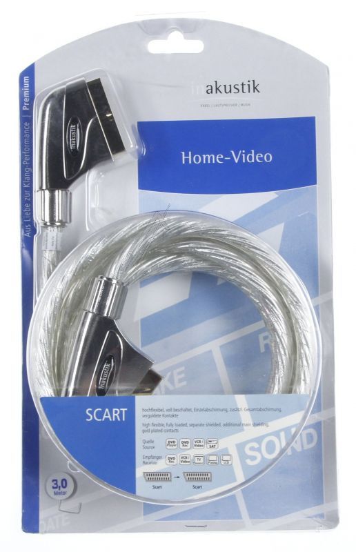 INAKUSTIK Scart-steker/scart-steker                                    0042203                       