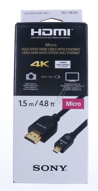Sony Cables-fiches hdmi/micro hdmi-c                              DLCHEU15AE