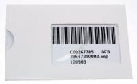 WHIRLPOOL/INDESIT Programmeerkaarten                                           482000086187