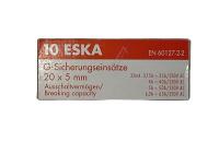ESKA Fusibles faibles int.5x20mm rapides                          520619
