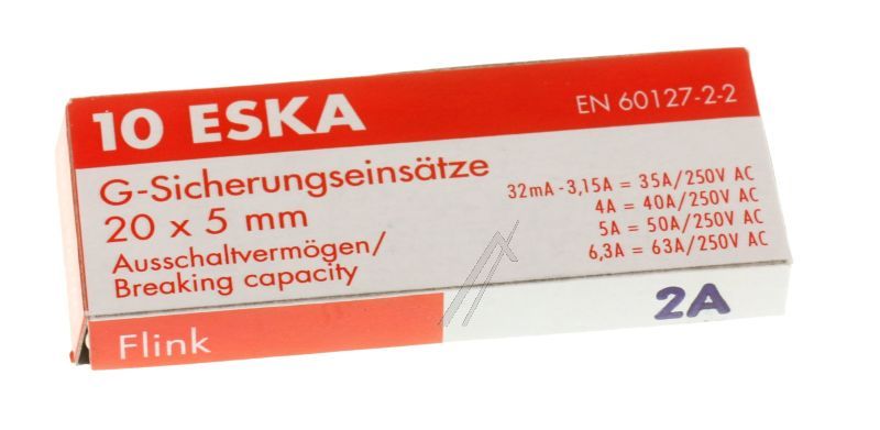 - Glaszekering 5x20mm snel                                     
