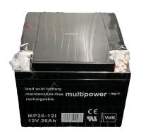 MULTIPOWER 12,0v loodgel accu vanaf 11ah MP2612I