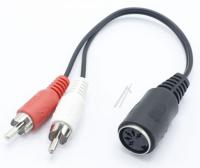 COM Cinch males/din-femelles audio                               