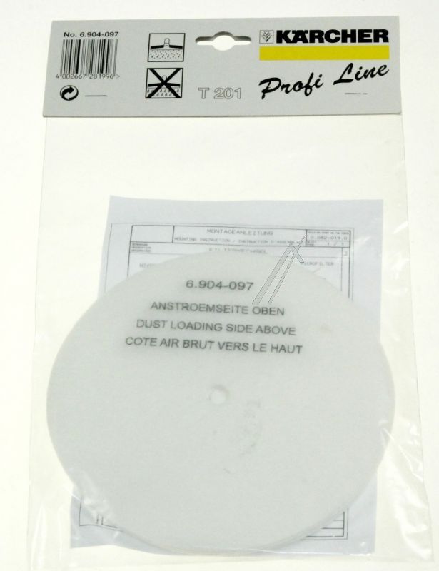 karcher Stofzuigerfilter                                             69040970