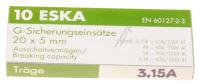 - Glaszekering 5x20mm traag                                    