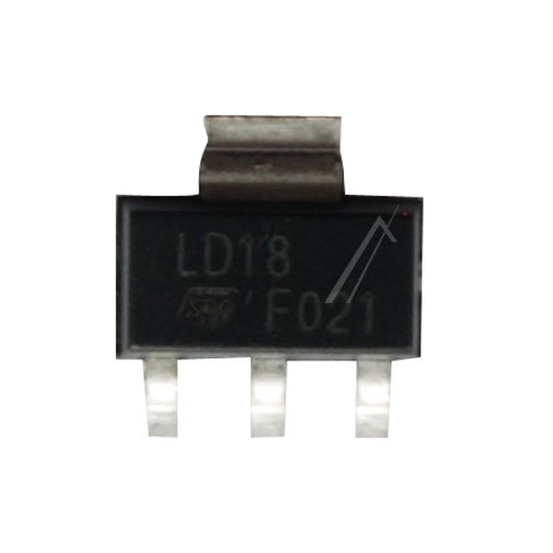 STMICROELECTRONICS Regulateurs de tension fixe posit.                           LD1117S18TR
