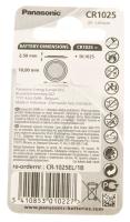 Panasonic Piles bouton 3,0v                                            CR1025EL1B