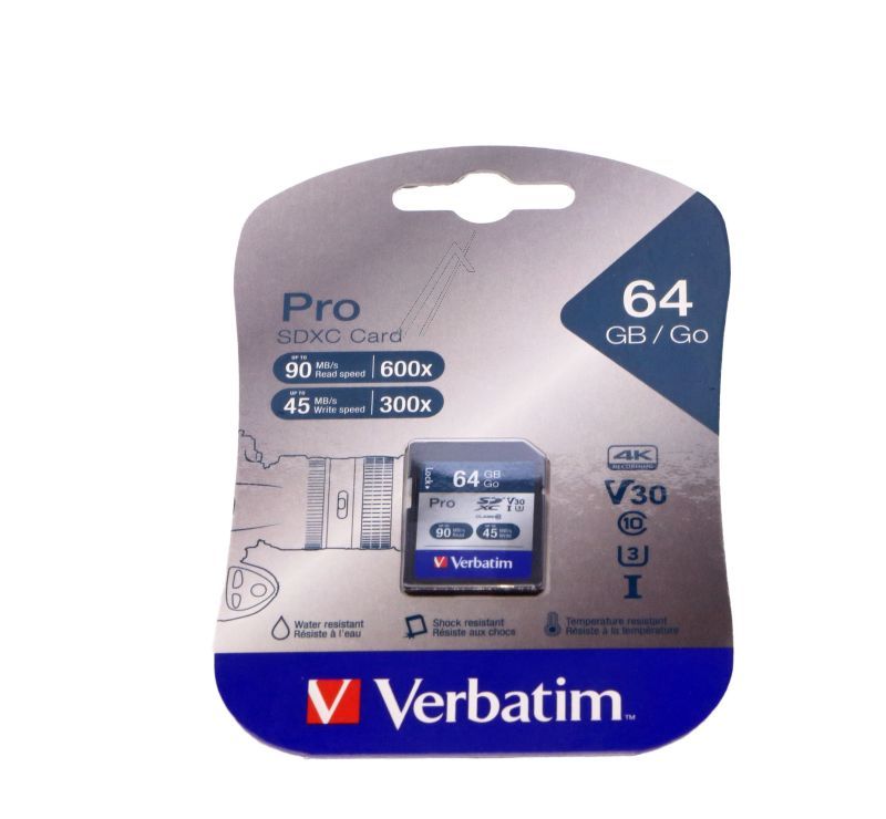 VERBATIM Cartes memoires numeriques 47022