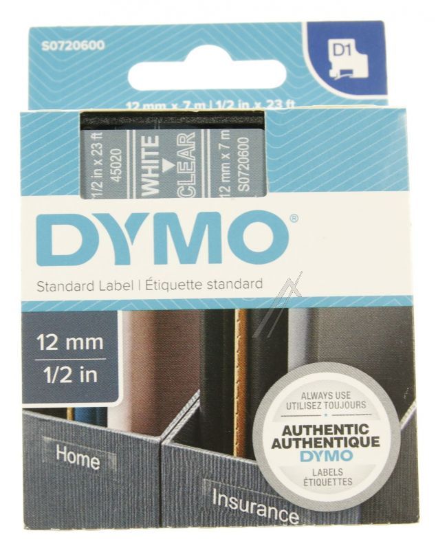 Dymo Rubans d`encreur couleur et noir                             S0720600