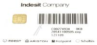 WHIRLPOOL/INDESIT Programmeerkaarten                                           482000031249