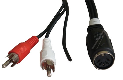 COM Cinch males/din-femelles audio                               